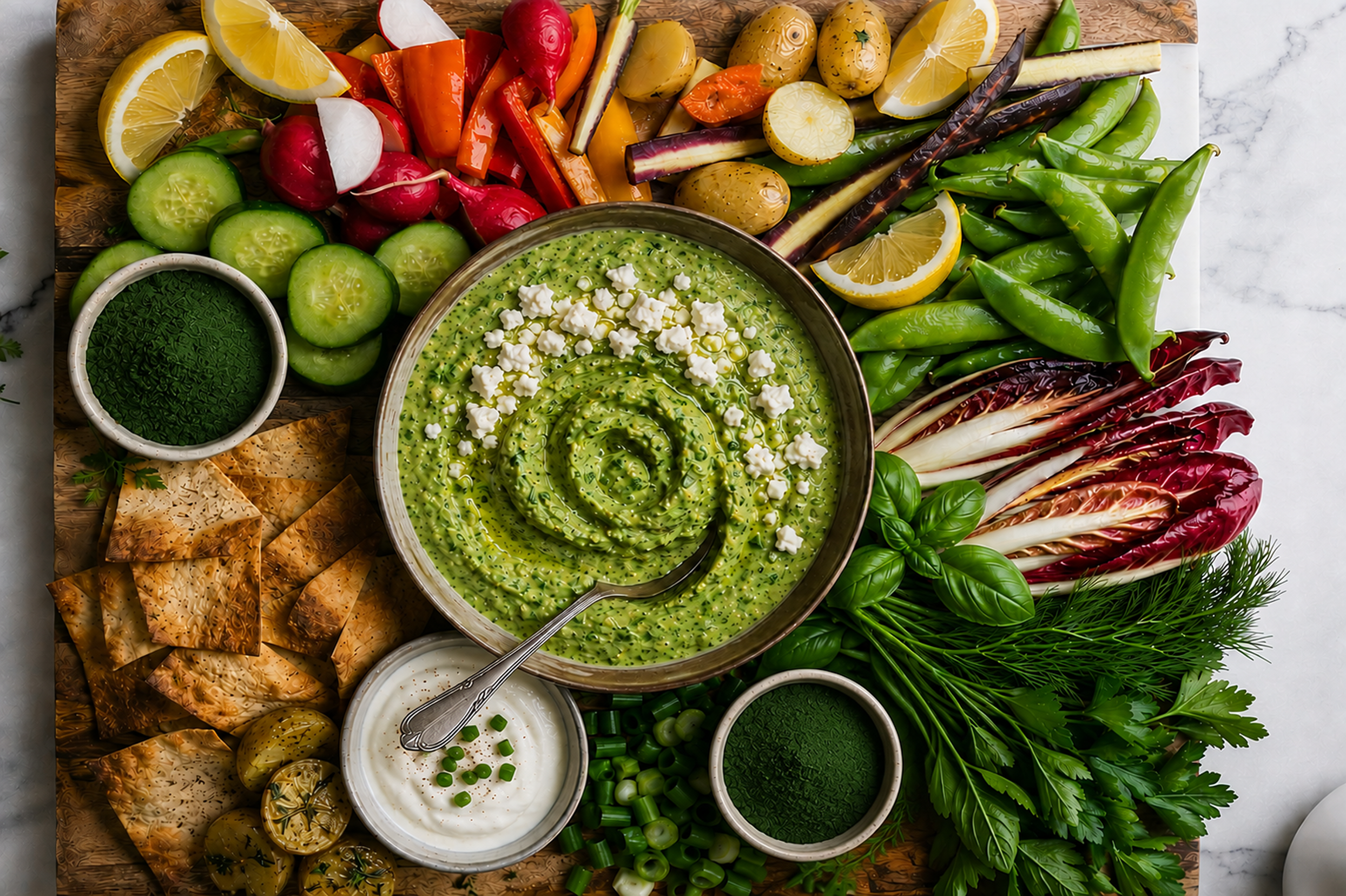 Green Goddess Mankai dip